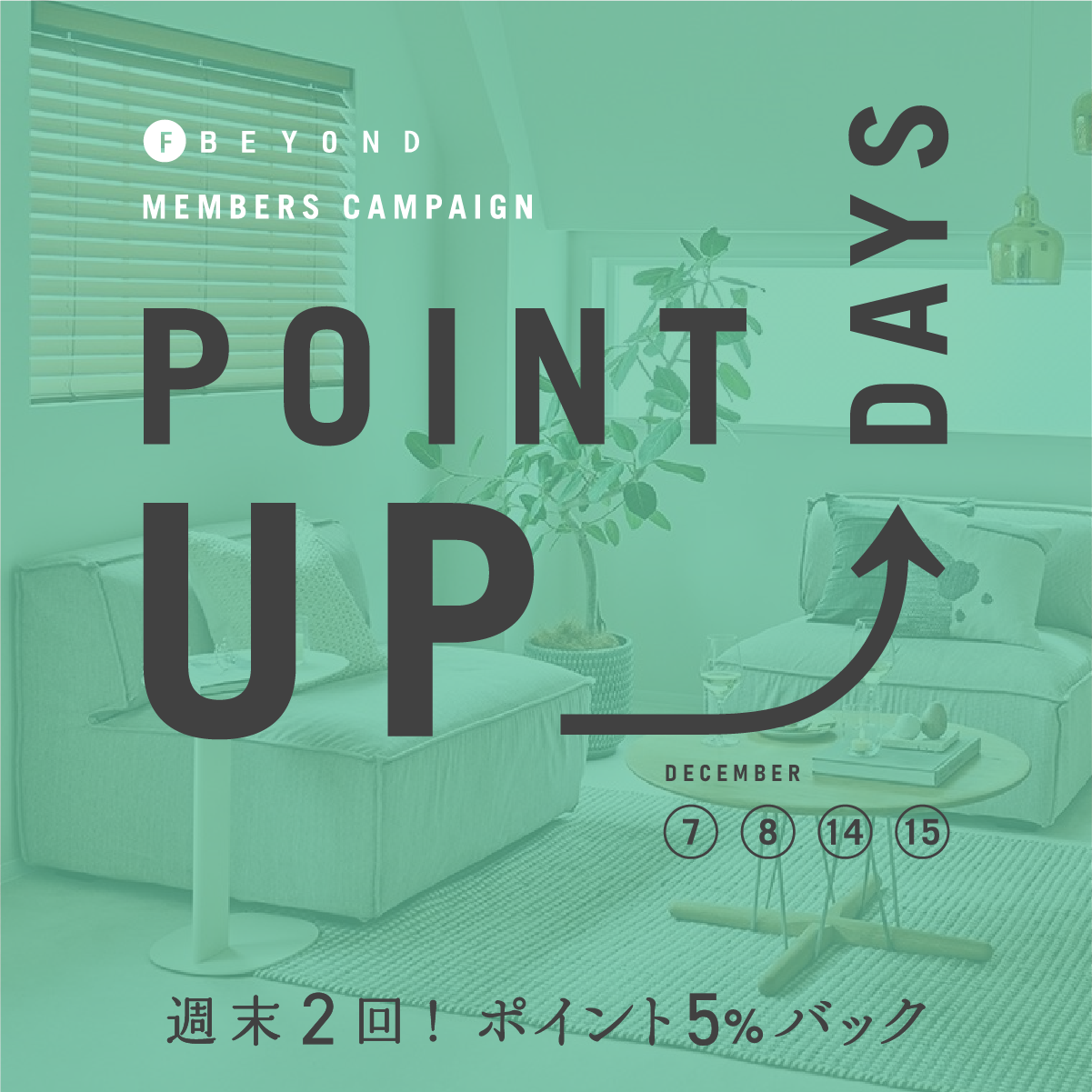 ＼F-BEYOND MEMBERS／POINT UP 4days!!
